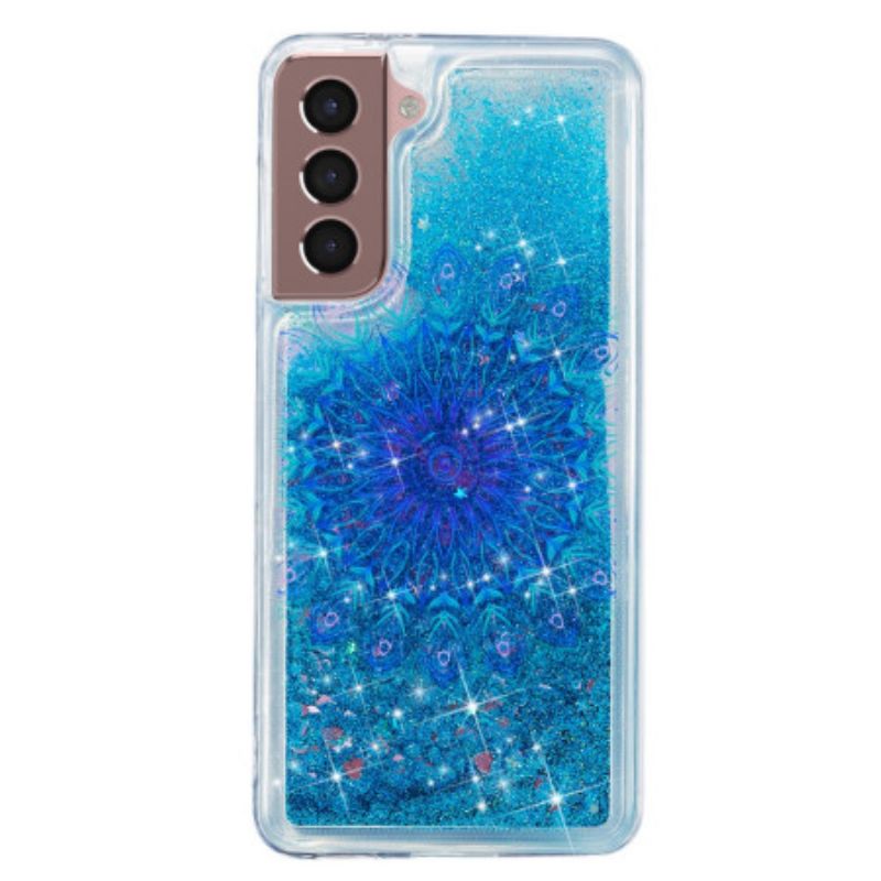 Kuori Samsung Galaxy S24 Plus 5g Nestemäinen Glitter Ja Mandala Suojakuori