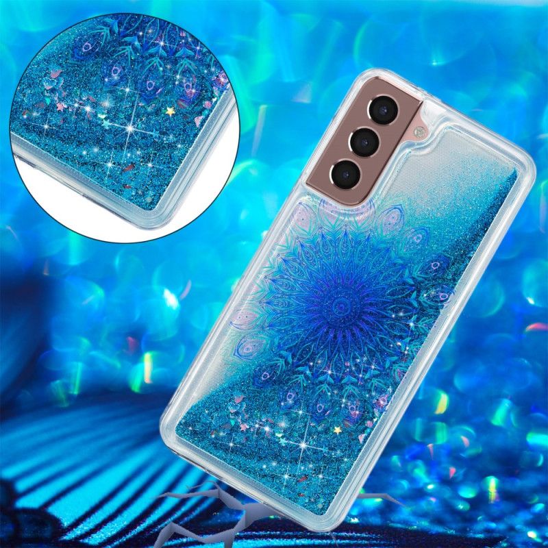 Kuori Samsung Galaxy S24 Plus 5g Nestemäinen Glitter Ja Mandala Suojakuori