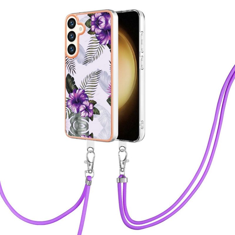 Kuori Samsung Galaxy S24 Plus 5g Purple Flowers Johto