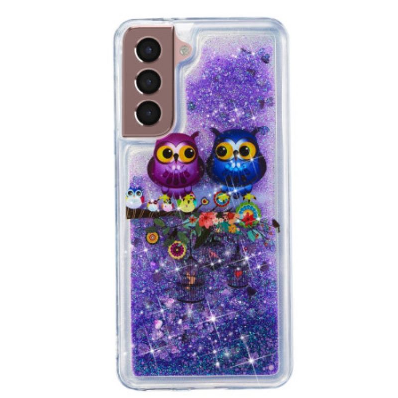 Puhelinkuoret Samsung Galaxy S24 Plus 5g Two Owls Liquid Glitter