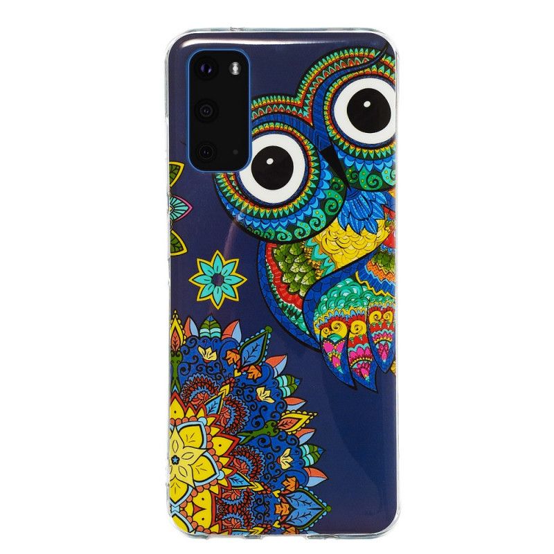 Case Kuoret Samsung Galaxy S20 Puhelinkuoret Fluoresoiva Mandalapöllö