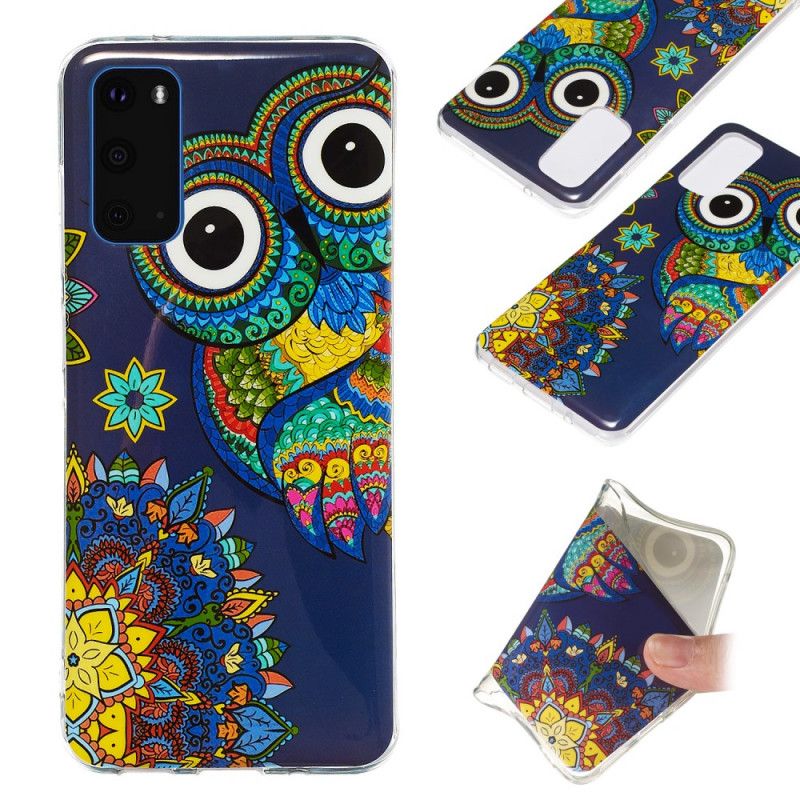 Case Kuoret Samsung Galaxy S20 Puhelinkuoret Fluoresoiva Mandalapöllö