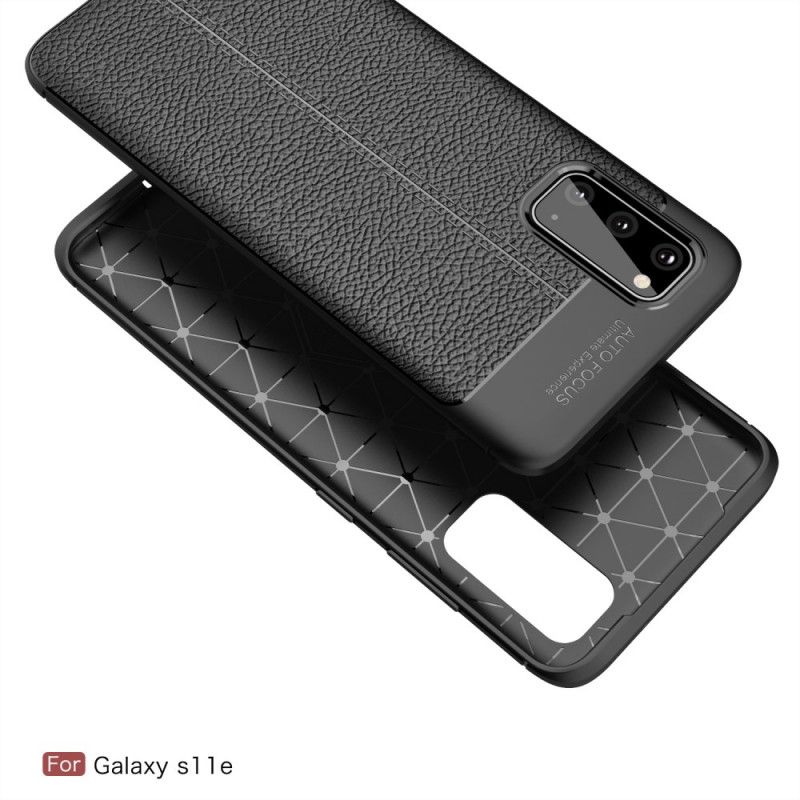 Case Kuoret Samsung Galaxy S20 Punainen Musta Puhelinkuoret Kaksilinjainen Litsi Nahkaa