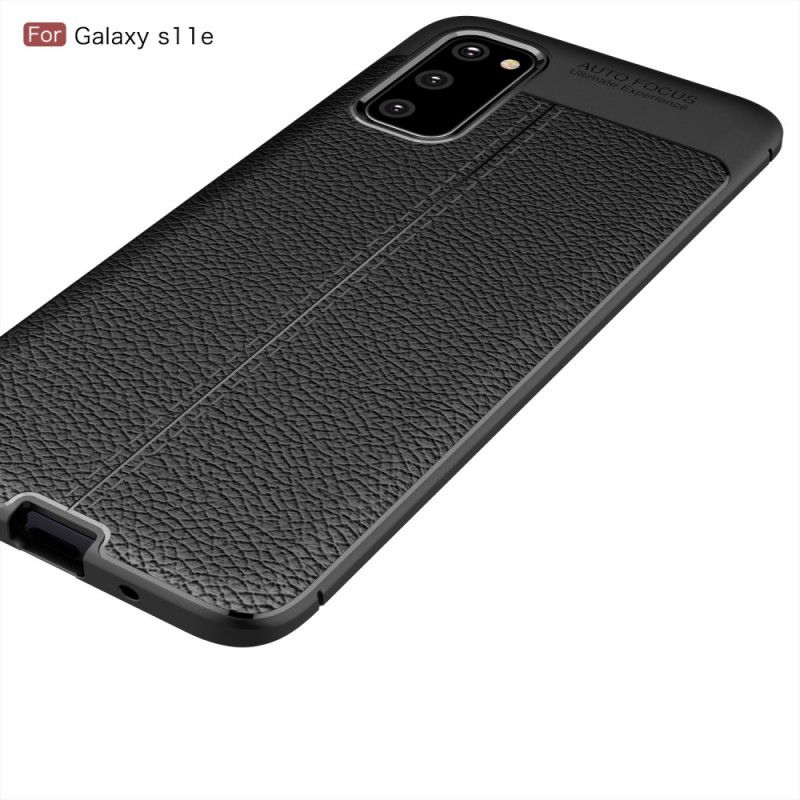 Case Kuoret Samsung Galaxy S20 Punainen Musta Puhelinkuoret Kaksilinjainen Litsi Nahkaa