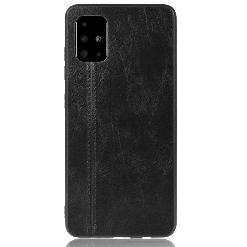 Case Kuoret Samsung Galaxy S20 Punainen Musta Puhelinkuoret Ommeltu Nahkaefekti