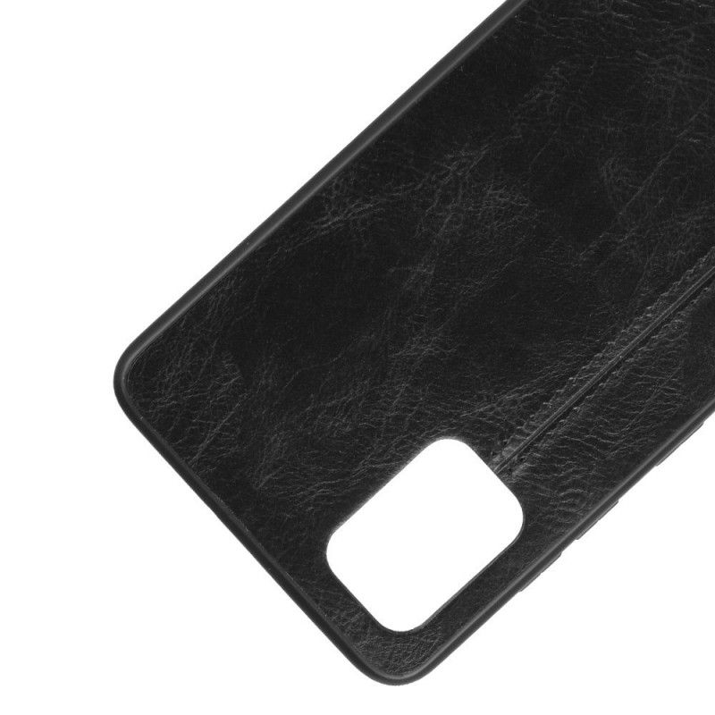 Case Kuoret Samsung Galaxy S20 Punainen Musta Puhelinkuoret Ommeltu Nahkaefekti