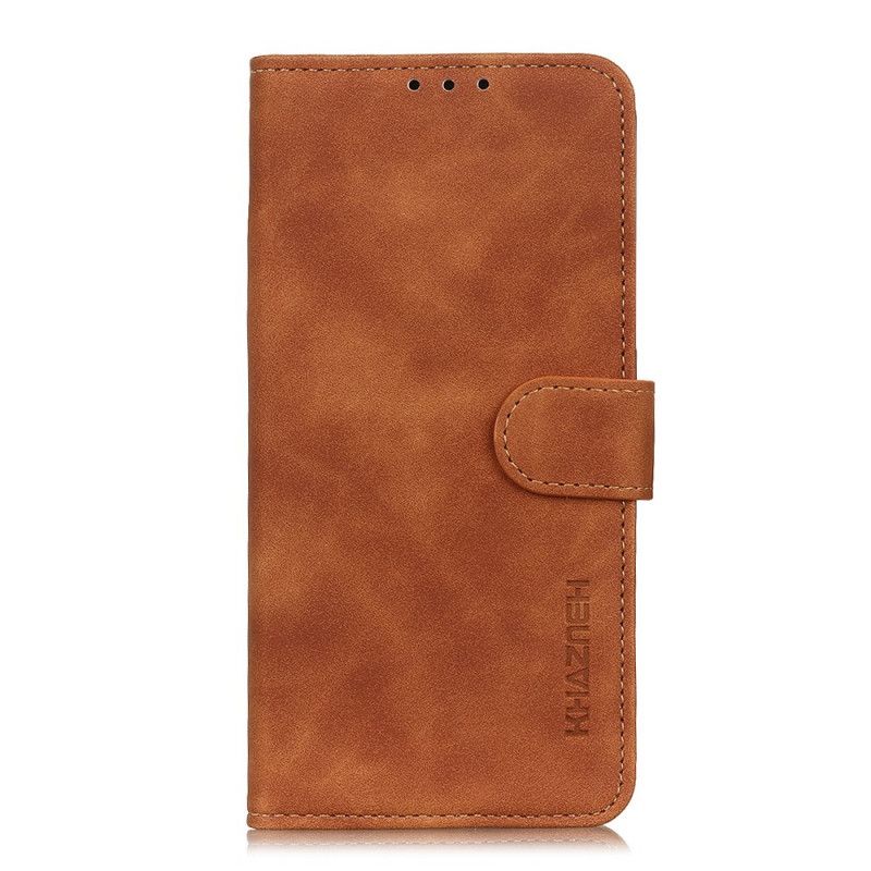 Flip Case Samsung Galaxy S20 Punainen Musta Vintage Khazneh-Nahkaefekti