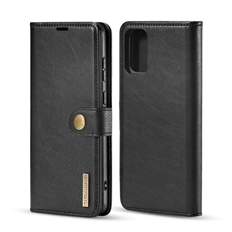 Flip Case Samsung Galaxy S20 Ruskea Musta Irrotettava Kuori