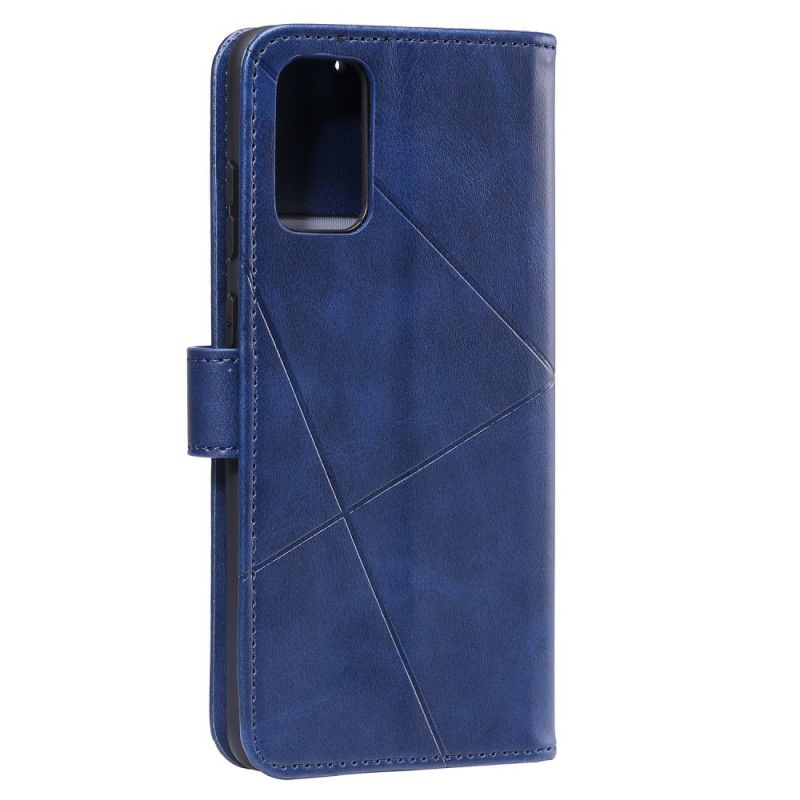 Flip Case Samsung Galaxy S20 Vaaleanpunainen Musta Timantti Keinonahka