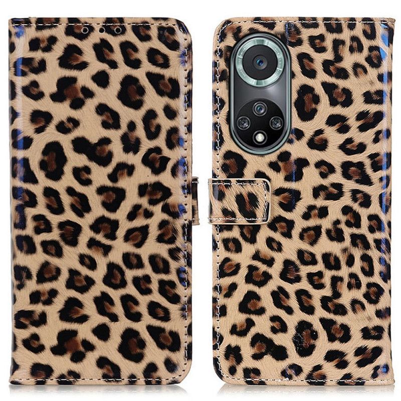 Flip Kotelot Huawei Nova 9 Pro / Honor 50 Pro Simple Leopard Suojakuori