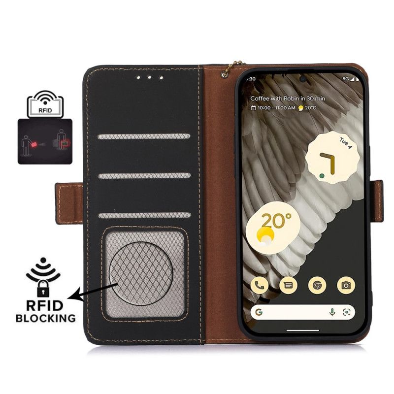 Kotelot Google Pixel 8 Aitoa Rfid-nahkaa