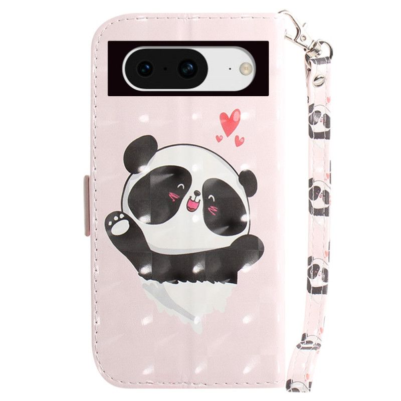 Kotelot Google Pixel 8 Puhelinkuoret Panda Love Hihnalla