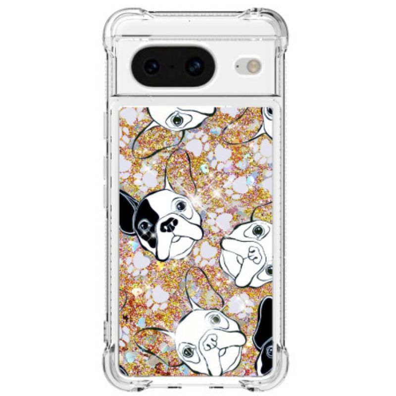 Kuori Google Pixel 8 Mr Dog Glitter Suojakuori