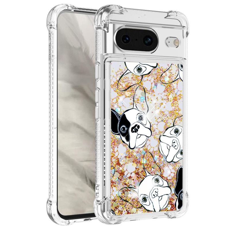 Kuori Google Pixel 8 Mr Dog Glitter Suojakuori