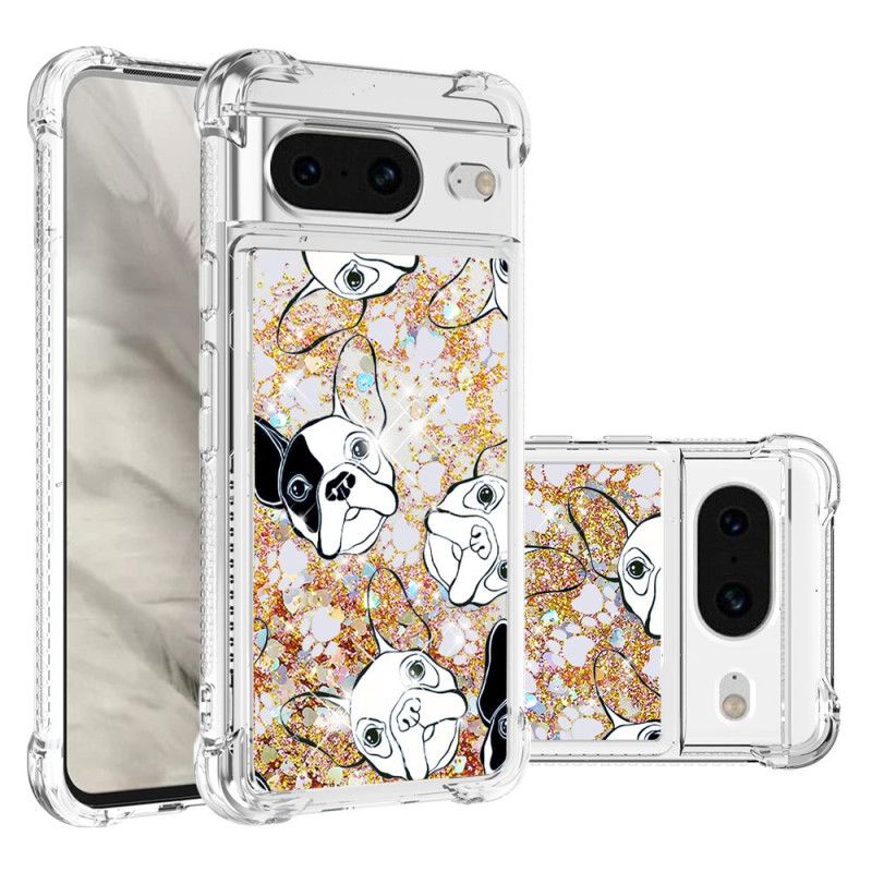 Kuori Google Pixel 8 Mr Dog Glitter Suojakuori