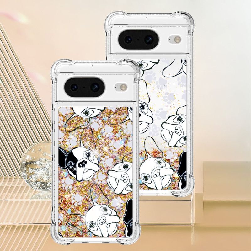 Kuori Google Pixel 8 Mr Dog Glitter Suojakuori