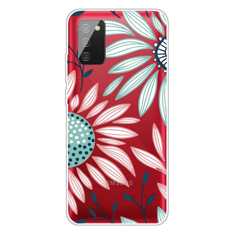 Case Kuoret Samsung Galaxy A02s Puhelinkuoret Läpinäkyvä Kukka