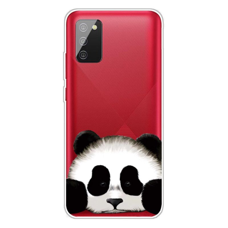 Kuori Samsung Galaxy A02s Läpinäkyvä Panda