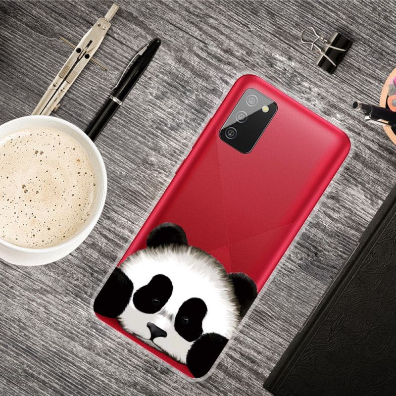 Kuori Samsung Galaxy A02s Läpinäkyvä Panda