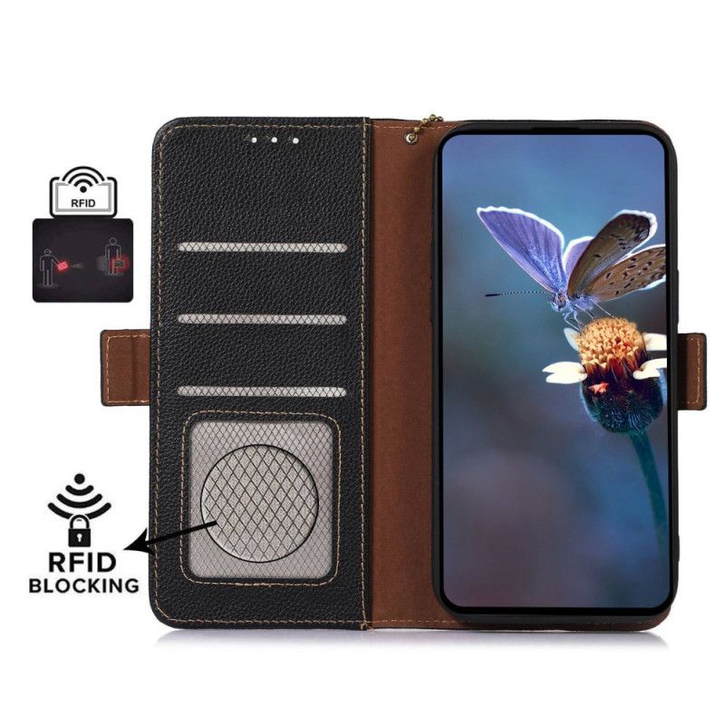 Kotelot Xiaomi Redmi Note 13 Pro 4g Litchi Leather Rfid-tekniikka