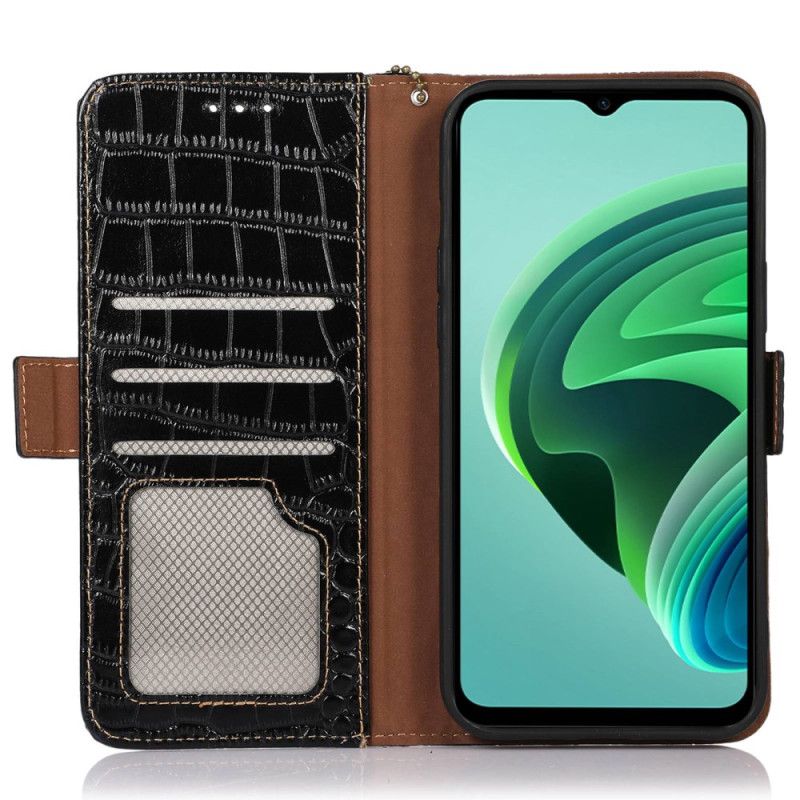 Kotelot Xiaomi Redmi Note 13 Pro 4g Puhelinkuoret Crocodile Design Rfid-estotekniikka