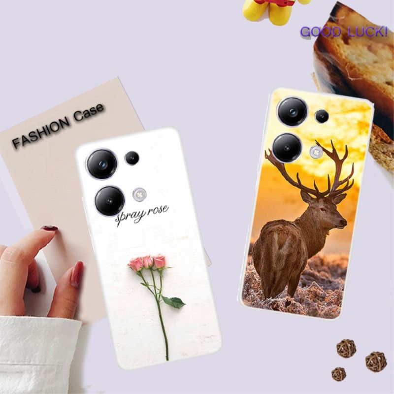 Kuori Xiaomi Redmi Note 13 Pro 4g Wolf Print Suojakuori