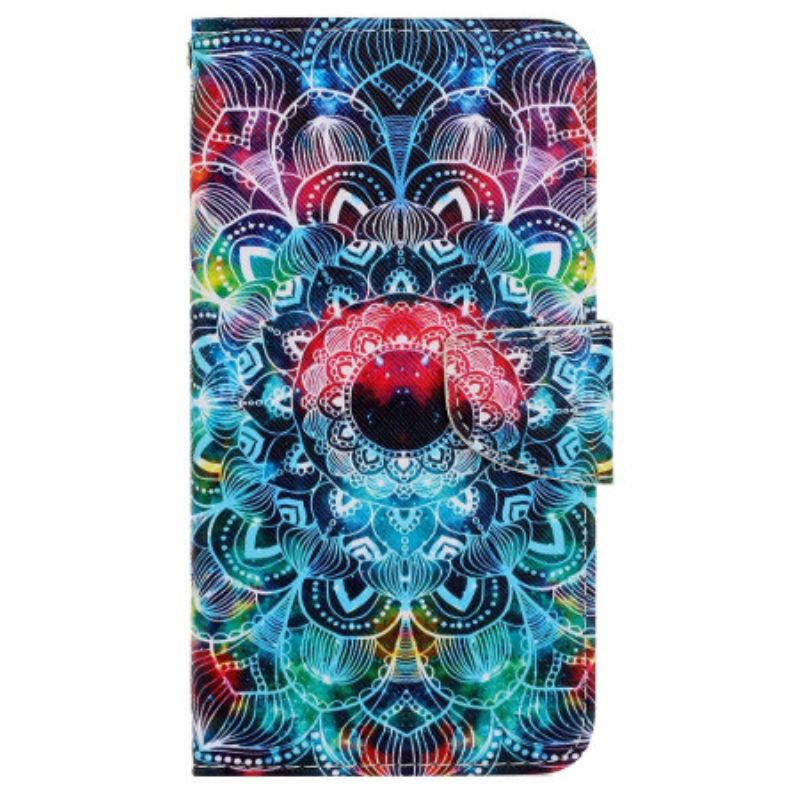 Nahkakotelo Xiaomi Redmi Note 13 Pro 4g Mandala Hihnalla