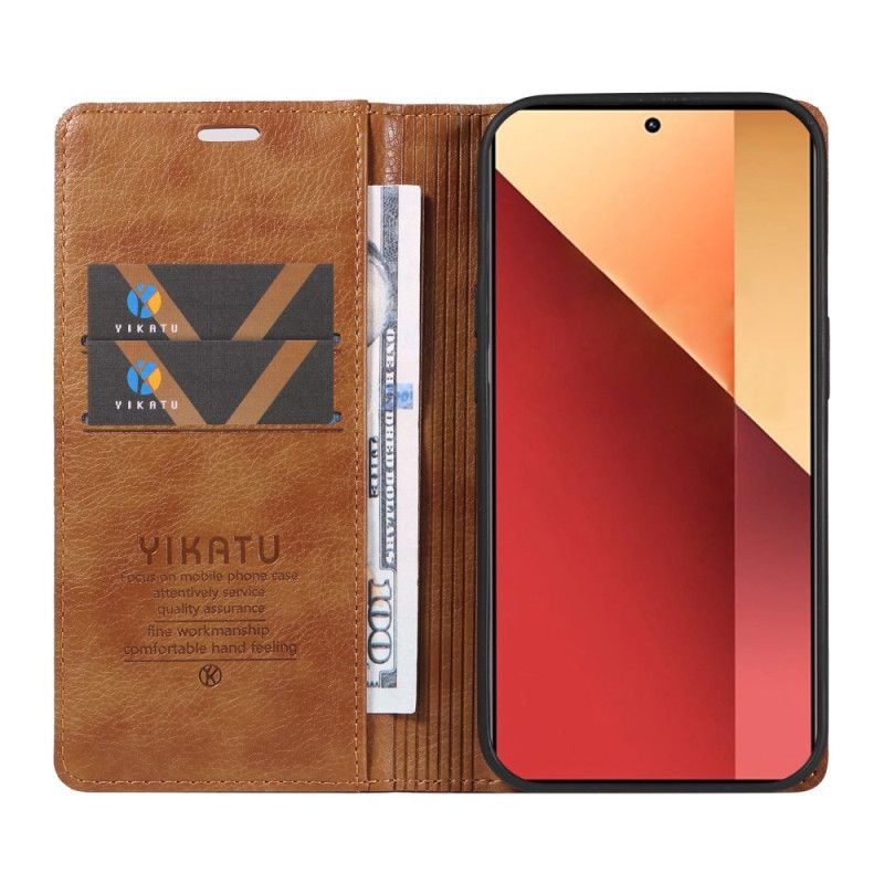 Nahkakotelo Xiaomi Redmi Note 13 Pro 4g Vintage Yikatu