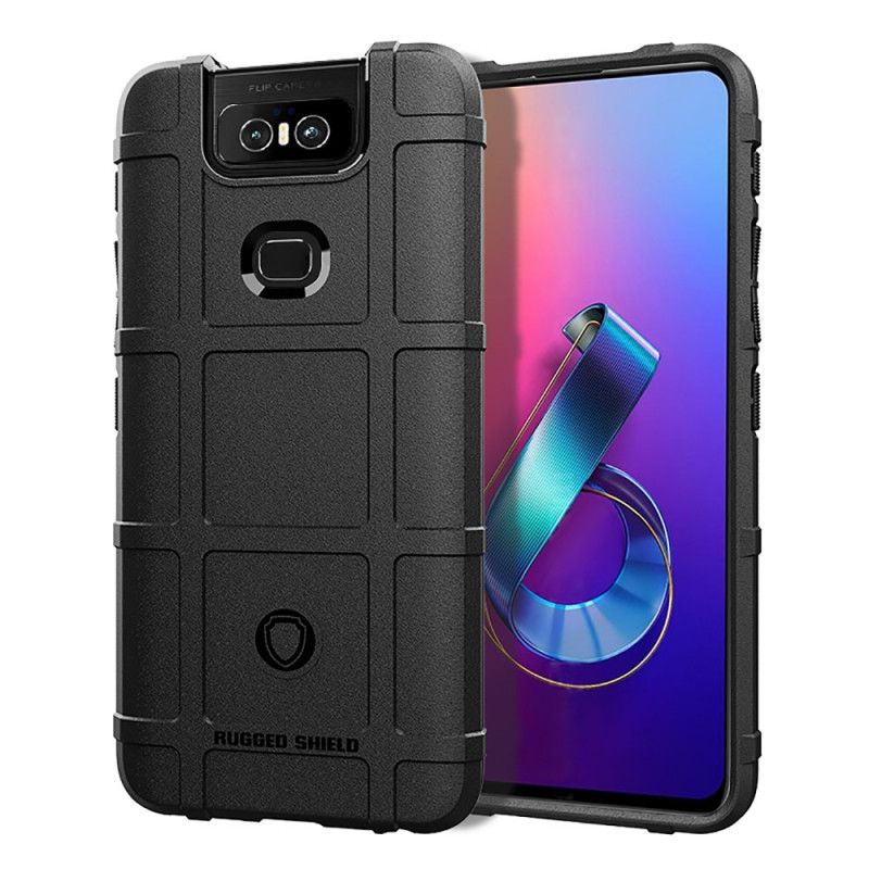 Case Kuoret Asus ZenFone 6 Harmaa Musta Puhelinkuoret Kestävä Kilpi