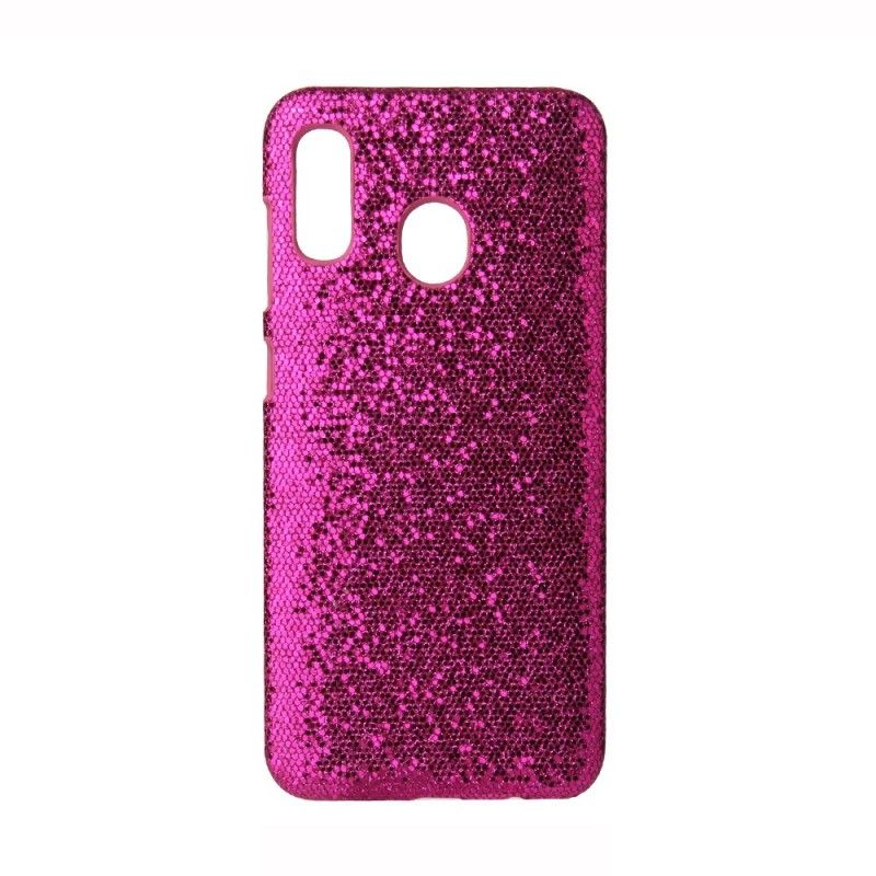 Case Kuoret Samsung Galaxy A40 Hopea Magenta Puhelinkuoret Paljetteja