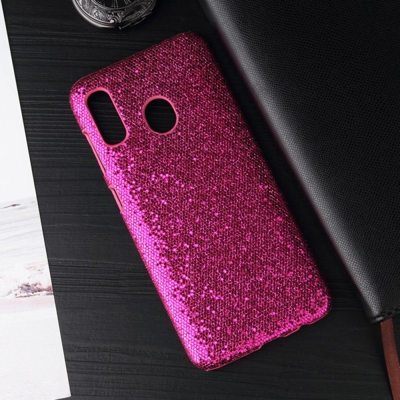 Case Kuoret Samsung Galaxy A40 Hopea Magenta Puhelinkuoret Paljetteja