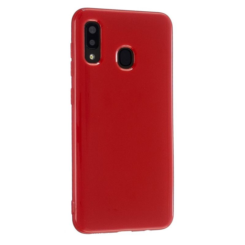 Case Kuoret Samsung Galaxy A40 Magenta Musta Puhelinkuoret Erittäin Hieno 2 Mm