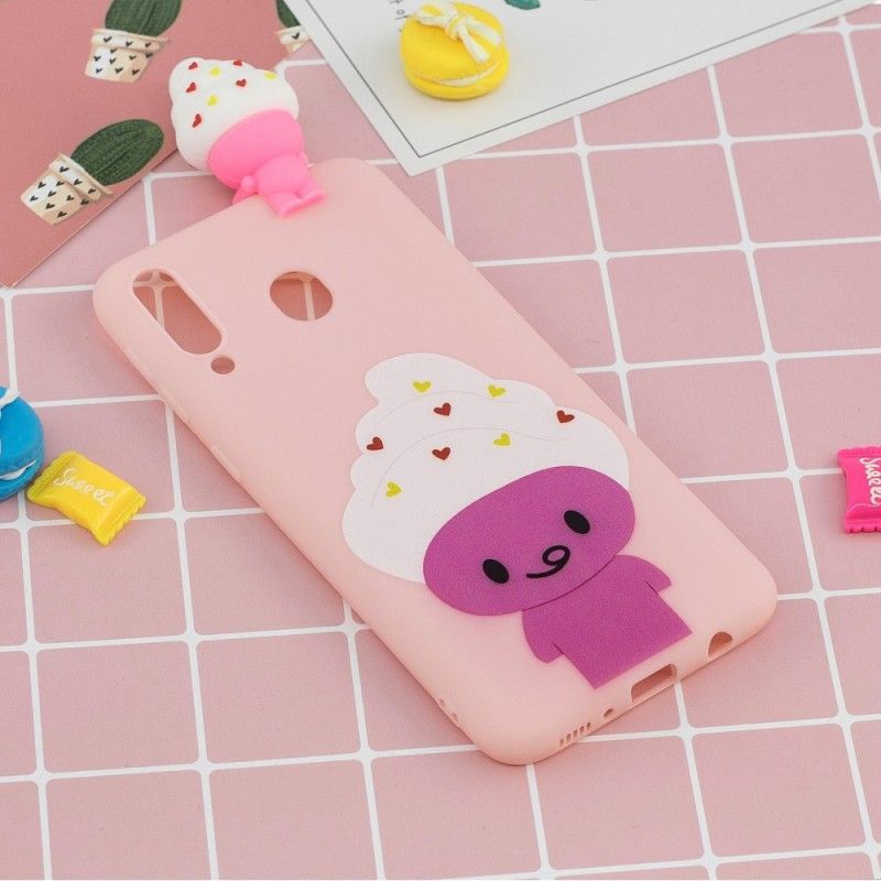 Case Kuoret Samsung Galaxy A40 Puhelinkuoret 3D Hauskaa Jäätelöä