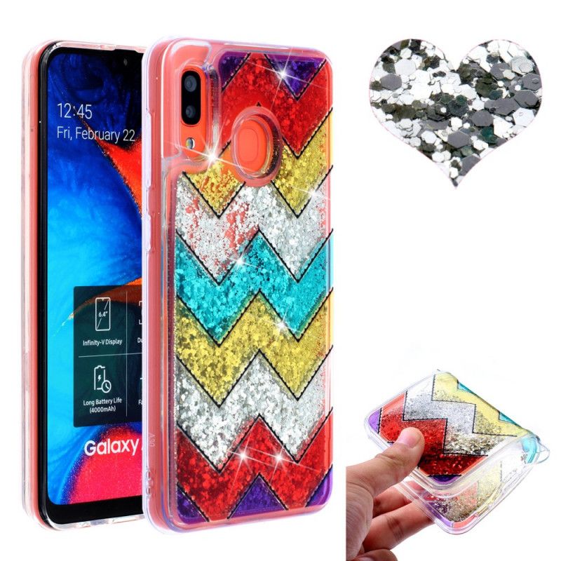 Case Kuoret Samsung Galaxy A40 Puhelinkuoret Siksak-Paljetteja