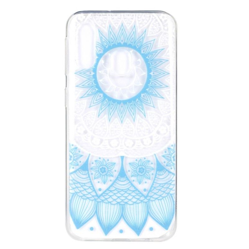 Case Kuoret Samsung Galaxy A40 Vaaleansininen Puhelinkuoret Läpinäkyvä Värikäs Mandala