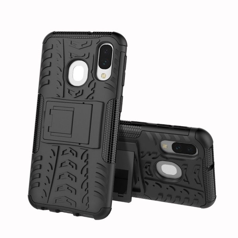 Case Kuoret Samsung Galaxy A40 Valkoinen Musta Puhelinkuoret Erittäin Kestävä