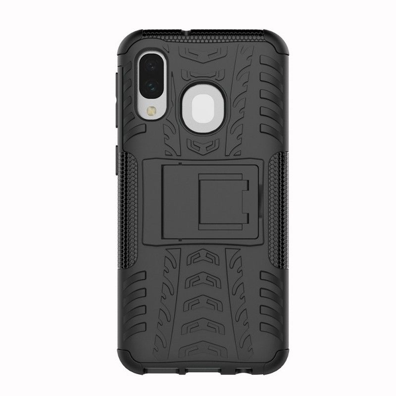 Case Kuoret Samsung Galaxy A40 Valkoinen Musta Puhelinkuoret Erittäin Kestävä