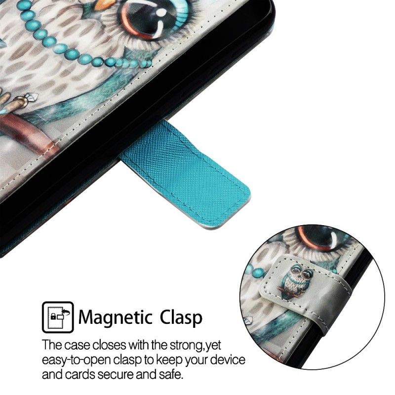 Flip Case Samsung Galaxy A40 Neiti Pöllö