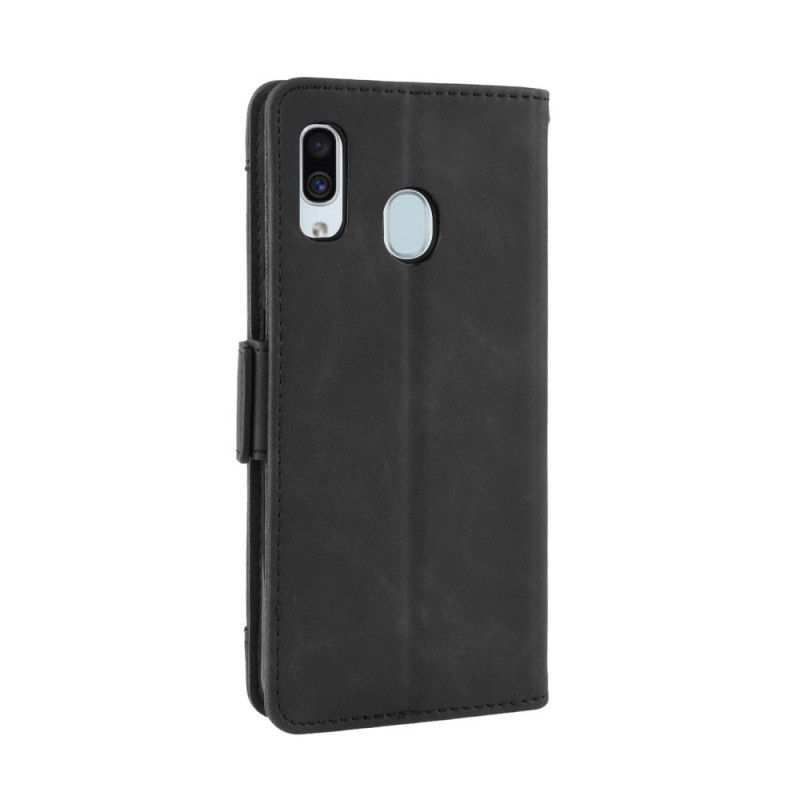 Flip Case Samsung Galaxy A40 Punainen Musta Ensiluokkainen Monikortti