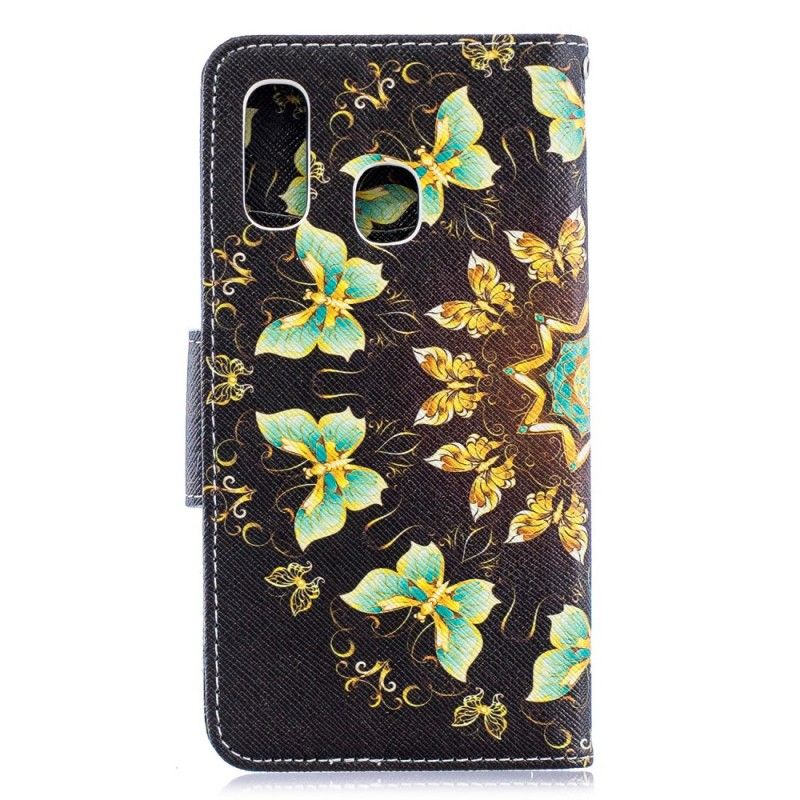 Kotelot Samsung Galaxy A40 Perhonen Mandala