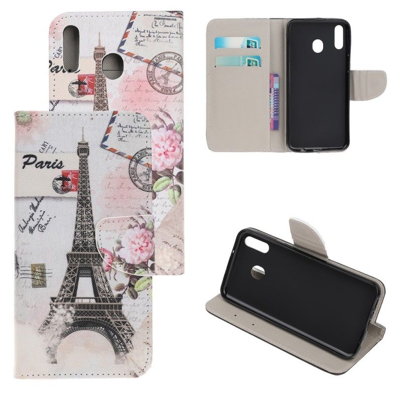 Kotelot Samsung Galaxy A40 Retro Eiffel-Torni