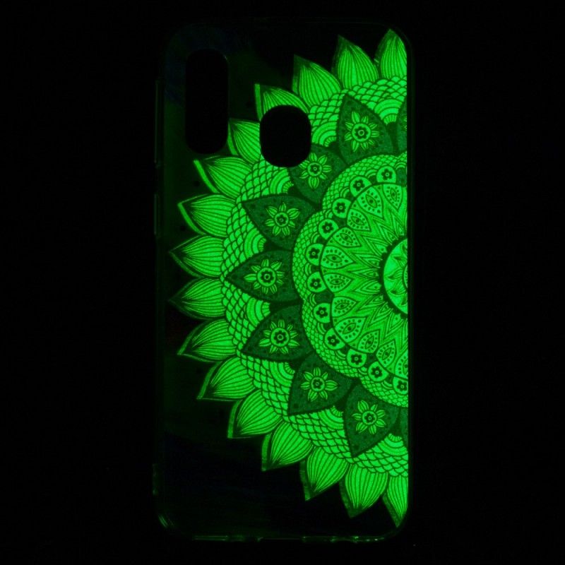 Kuori Samsung Galaxy A40 Fluoresoiva Värillinen Mandala