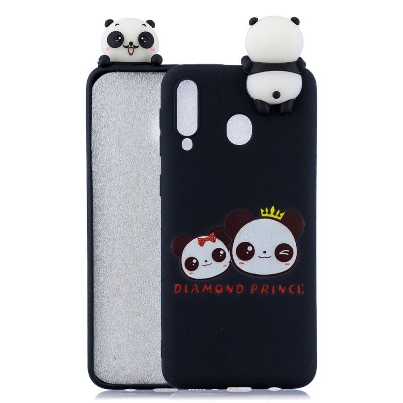 Kuori Samsung Galaxy A40 Puhelinkuoret 3D Panda Prinssi