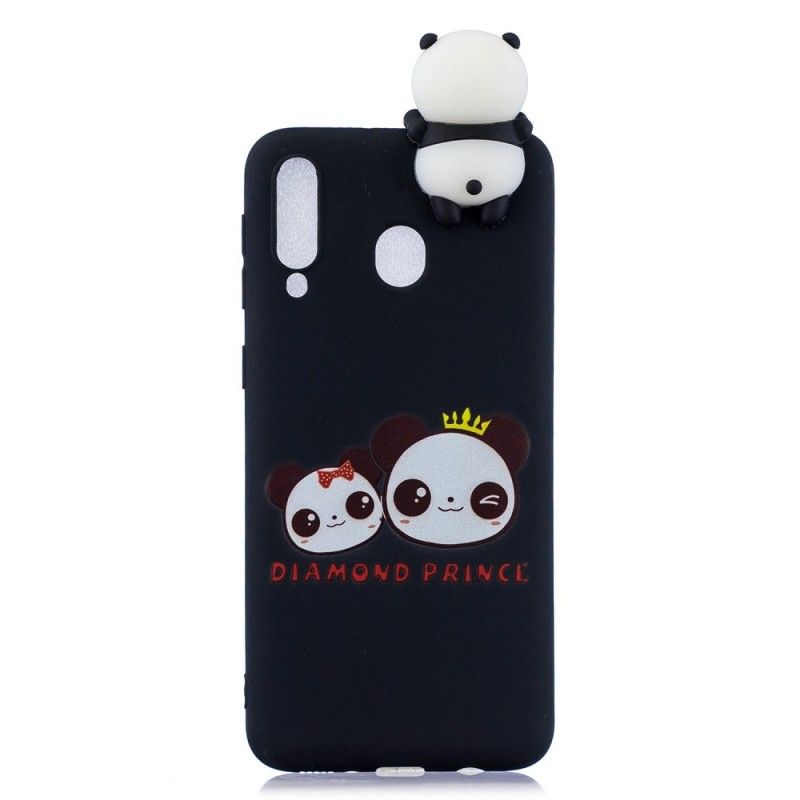 Kuori Samsung Galaxy A40 Puhelinkuoret 3D Panda Prinssi