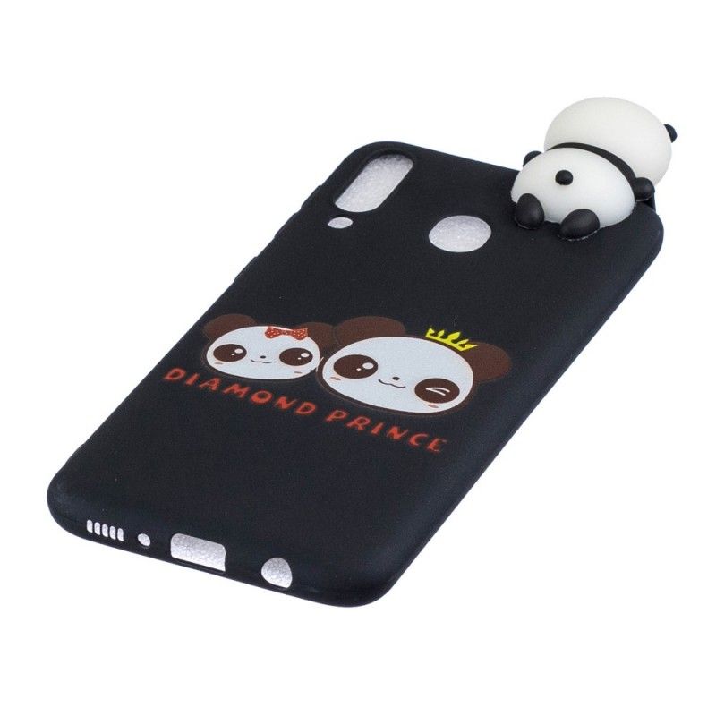 Kuori Samsung Galaxy A40 Puhelinkuoret 3D Panda Prinssi