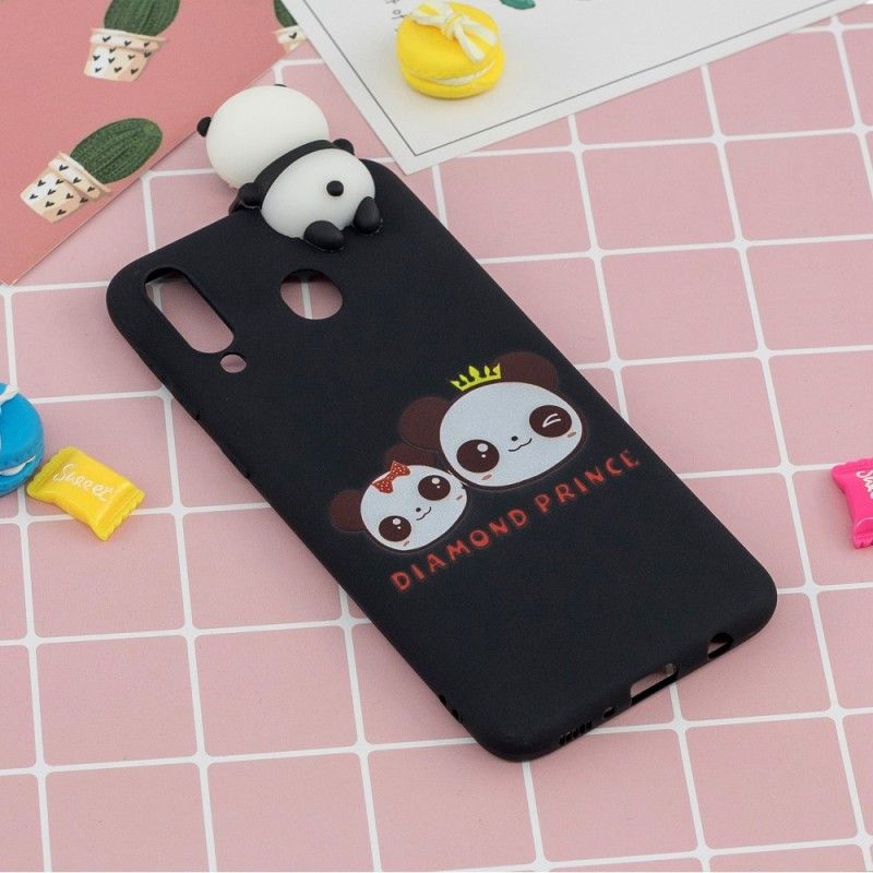 Kuori Samsung Galaxy A40 Puhelinkuoret 3D Panda Prinssi