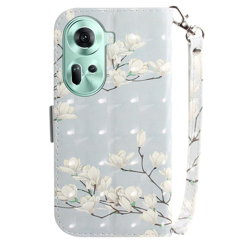 Kotelot Oppo Reno 11 5g Lanière Magnolias