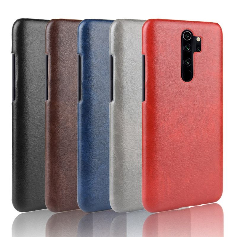 Case Kuoret Xiaomi Redmi Note 8 Pro Harmaa Musta Puhelinkuoret Suorituskykyinen Litsi Nahkainen Vaikutus