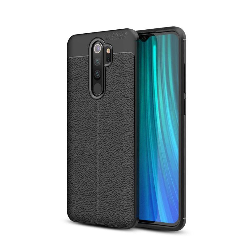 Case Kuoret Xiaomi Redmi Note 8 Pro Punainen Musta Puhelinkuoret Kaksilinjainen Litsi Nahkainen Vaikutus