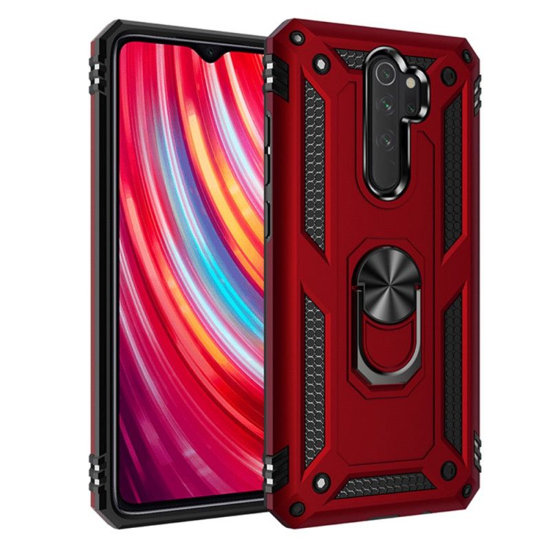 Case Kuoret Xiaomi Redmi Note 8 Pro Punainen Musta Puhelinkuoret Premium-Rengas